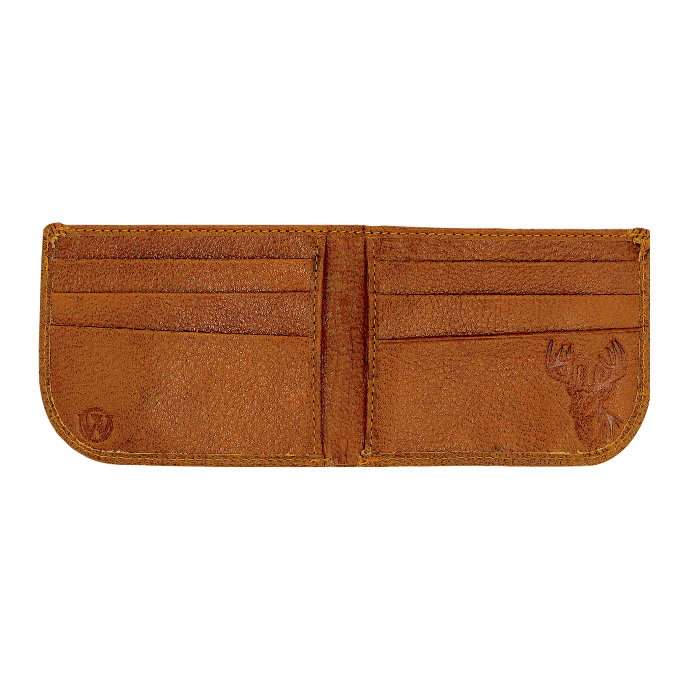 Our new Pursuit Bifold Radius Buck Wallet is a top seller with its premier full grain leather and bold hand-dyed color, making it perfect for any avid hunter! Get yours today! 6 Hi-Viz Interior Card Slots 2 Storage Pockets Bill Compartment Modern Style & Design Stylish Debossed Buck Radius comfort corner Dimensions: 4.5"L x 3.5"H RFID Protection Color: Golden