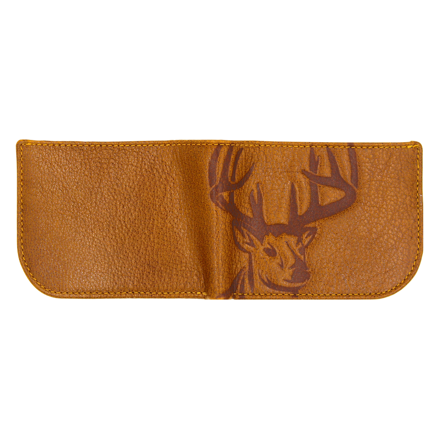 Our new Pursuit Bifold Radius Buck Wallet is a top seller with its premier full grain leather and bold hand-dyed color, making it perfect for any avid hunter! Get yours today! 6 Hi-Viz Interior Card Slots 2 Storage Pockets Bill Compartment Modern Style & Design Stylish Debossed Buck Radius comfort corner Dimensions: 4.5"L x 3.5"H RFID Protection Color: Golden