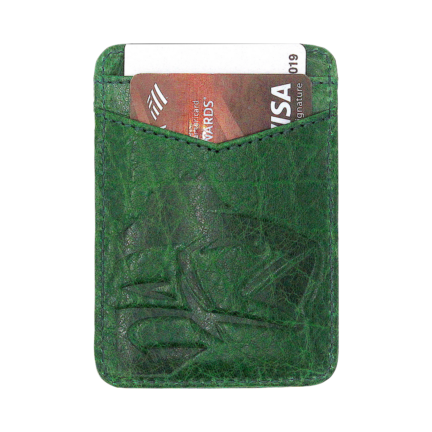 The Pursuit Front Pocket Bass Money Clip is a great minimalist wallet with premier full grain leather, bold & stylish hand-dyed color along with a debossed bass logo with a magnetic clip. Perfect for your fisher! 2 Card Slots Strong Magnetic Closure | Holds 10+ Bills Sleek, Modern Design Dimensions: 4"L x 2.8"H RFID Protection Color: Moss