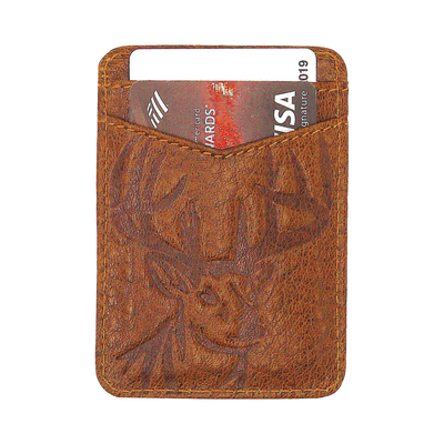 Every minimalist needs a wallet that is going to carry the essentials. Look no further than the Pursuit Front Pocket Buck Money Clip, created from premier full grain leather and containing a bold stylish hand-dyed color. Great piece for any collection. Features: 2 Card Slots, Strong Magnetic Closure Ultra Slim Minimalist & Modern Design Stylish Debossed Buck Magnetic Clip Holds 10+ Bills Dimensions: 4"L x 2.8"H RFID Protection Color: Golden