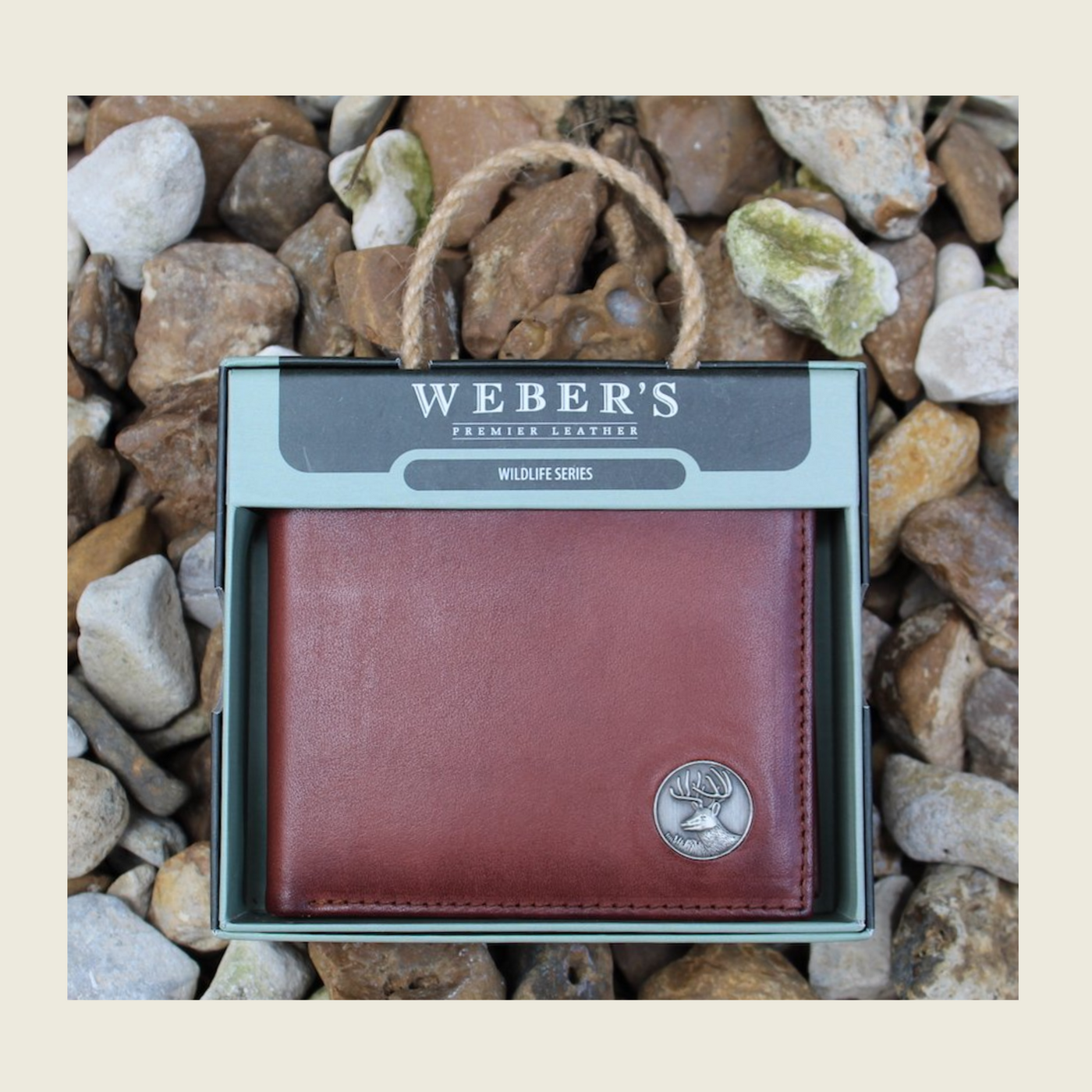 Weber's Leather WILDLIFE Bifold Buck Wallet